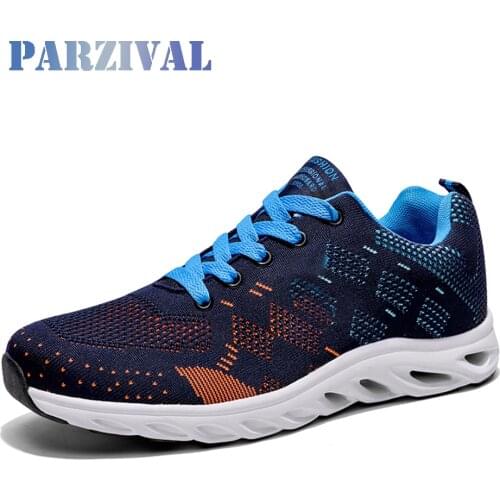 PARZIVAL Brand Men Mesh Shoes Casual Men Shoes Fashion Cheap Men Sneakers Breathable Running Male Sneakers Zapatillas Hombre