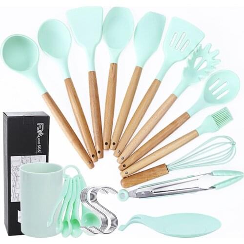Kitchenware Cooking Utensils Set Heat Resistant Kitchen Non-Stick Cooking Utensils Baking Tools With Storage Box Tools