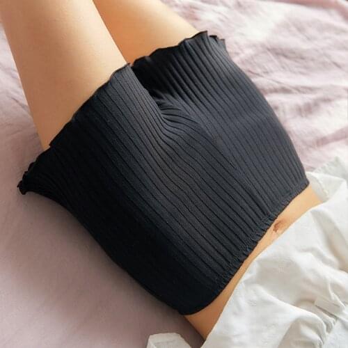 Summer Cotton Stripe Women Short Safety Pants Mid-waist Anti Chafing Safety Underpants Women Shorty Boxer Femme Bokserki Damskie