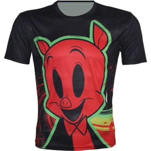 Joyonly 2018 Summer Fashion Children Hip Hop Animal Pig eagle Print Clothes Boy Girls Cool T Shirt Sport Polyster T-Shirt Tops