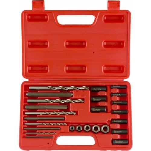 25Pcs Screw Extractor Drill Guide Set Remove Broken Screw Bolts Fastners