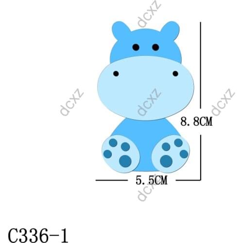 New hippo Wooden die Scrapbooking C-336-1 Cutting Dies