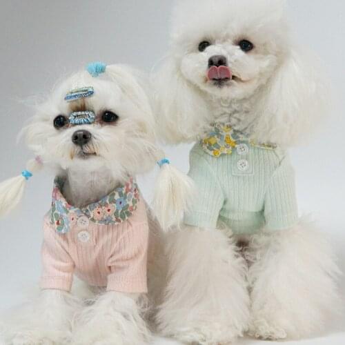Pet Clothes Spring And Summer New Dog T-Shirt Vest Summer Thin Style Japanese and Korean Teddy French Bulldog Bichon Clothes