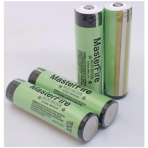 MasterFire Protected Original 18650 NCR18650B 3.7V 3400mAh Rechargeable Battery Lithium Batteries Cell For Panasonic with PCB