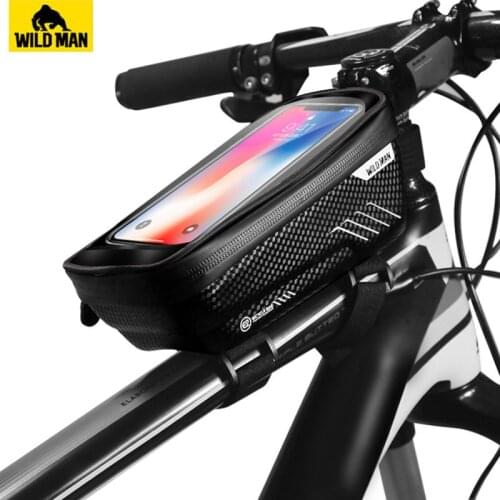 Rainproof Bicycle Front Frame Top Tube Bag Touch Screen Bike Mobile Phone Case MTB Road Bike Handlebar Bag Bicycle Accessories
