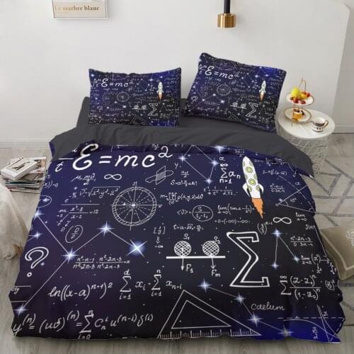 Bed linen bedding sets euro/Double/family sets/2.0/Queen/King Bedspread for home Free Shipping russia Cushion covers Mathematics
