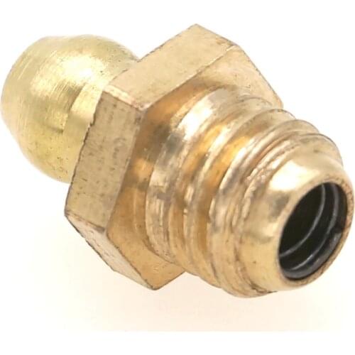 LOT 20 M8x1.25mm Metric male Thread Taper Straight Brass Grease Zerk Nipple Fitting For machine tool greaseing accessory