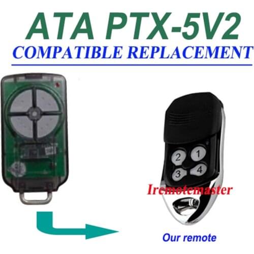 For ATA PTX5v2 PTX5V1 compatible Garage Door Triocode remote Control