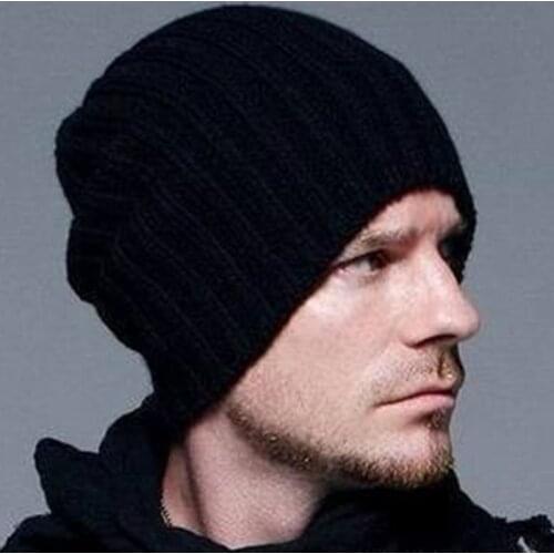 Hot Sale Winter Casual Hip Hop Beanies Men Knitted Bonnet Hats For Men\sCrochet Warm Cap
