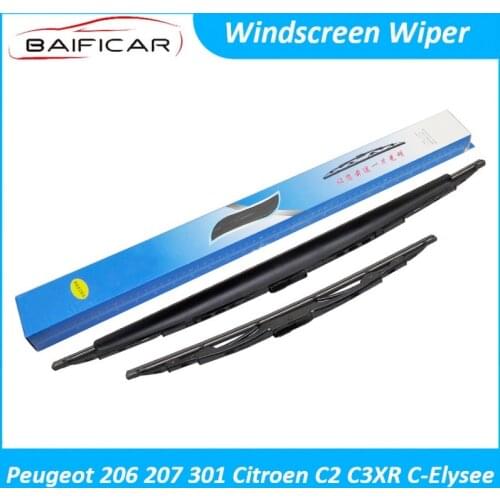 Baificar Brand New Windscreen Wiper Rain Front Windshield Blades 6226FG For Peugeot 206 207 301 Citroen C2 C3XR C-Elysee