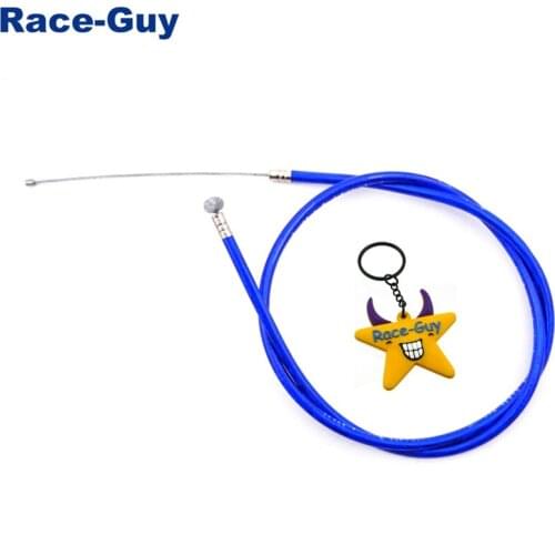 Blue Gas Throttle Cable For 2 Stroke 43cc 47c 49cc Engine Carb Kids ATV Quad Dirt Super Pocket Bike Minimtoto