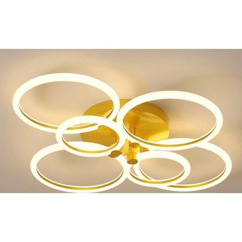 Led Ceiling lamp For Living Room Bedroom Study Room Home Deco Chandeliers Modern White/Coffee surface mounted Ceiling Lamp