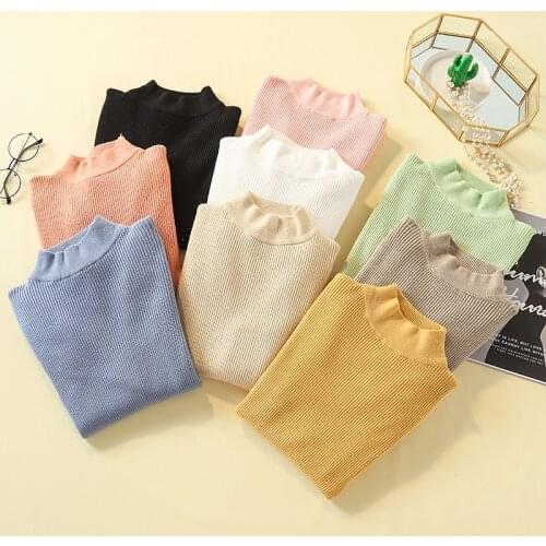 2020 Autumn Women Lady Sweater High Elastic Solid Turtleneck Sweater Women Slim Sexy Tight Bottoming Knitted Pullover Pull Femme