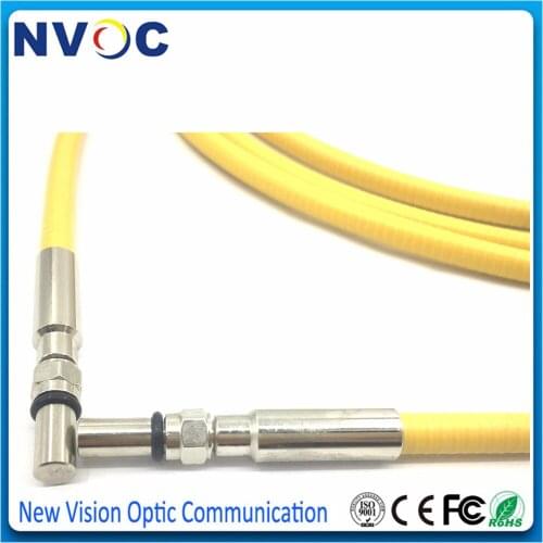 800um VIS-NIR NA0.22 400-2200nm 1M 2M 3M 5M,SMA905-SMA905 Metal Ferrule Long Pulse 7.0mm Medical Silica Fiber Optic Patch Cord