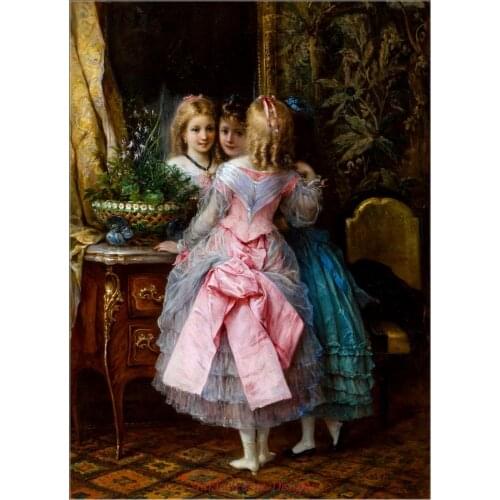 Needlework for embroidery DIY DMC High Quality - Counted Cross Stitch Kits 14 ct Oil painting - In Their Fanciest Dresses