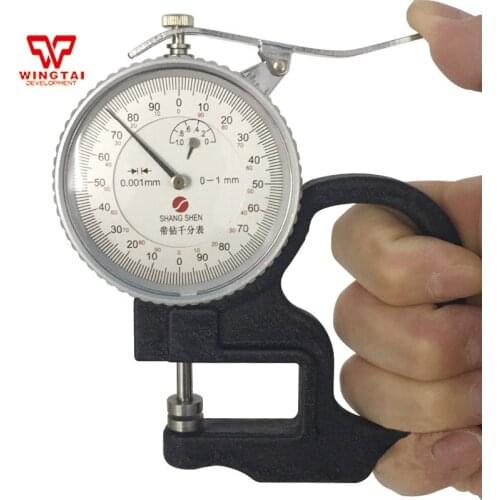 0-1/0-5mm (0.001mm) Mechanical Micrometer Gauge / Dial Thickness Gauge For Film,Paper