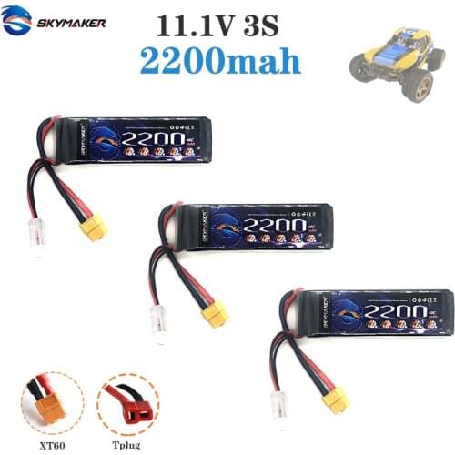 3pcs Lipo Battery 11.1v 3S 2200mah 40C Rechargeable High quality For RC Drone Car Helicopter Boat RC Spare Parts Lipo Battery