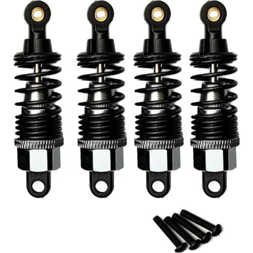 4 X Alloy Rc 1/10 Adjustable Shock Absorber Suspension Damper for Tamiya TT-02 TT02 RC Chassis Car DIY rc Toy Accessories