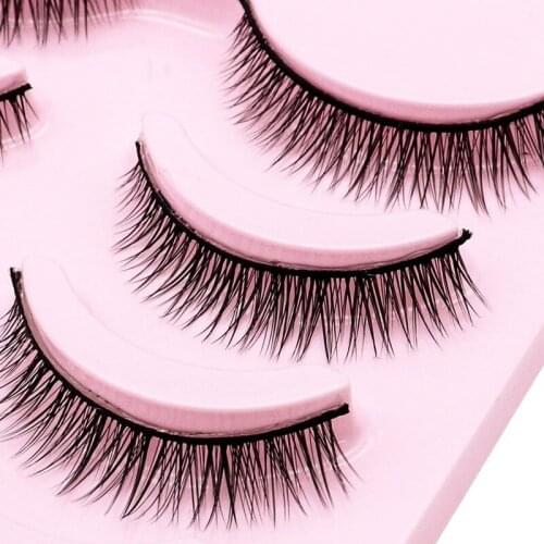 5 Pairs Natural False Eyelashes Fake Lashes Long Makeup 3d Mink Lashes Extension Eyelash Mink Eyelashes for Beauty