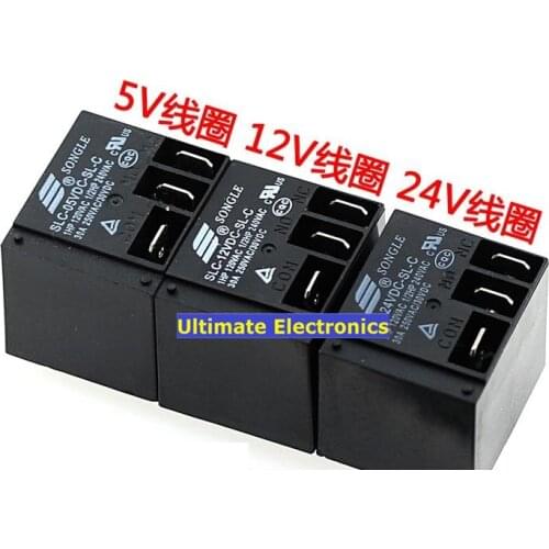 5pcs SLC-05VDC-SL-C SLC-12VDC-SL-C SLC-24VDC-SL-C A set of conversion 5 feet 30A T91