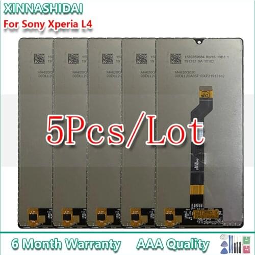 5 Pcs 6.2" LCD Display For Sony Xperia L4 LCD Display Touch Screen Digitizer Assembly Replacement