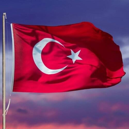 90*150cm Turkey Flag 3*5ft Banner Turkish Home Decoration Hanging Country Flags XXUF
