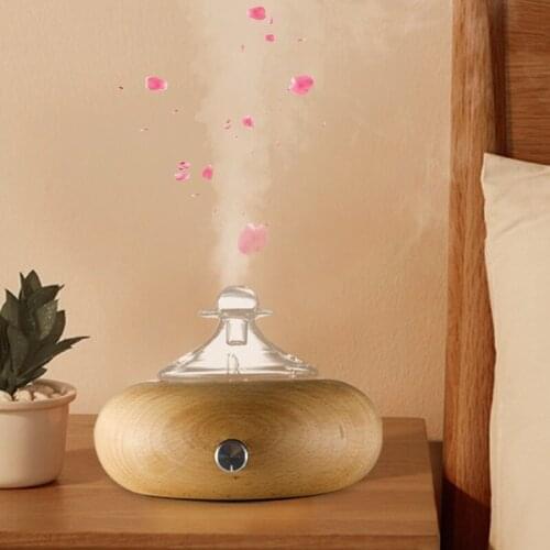 Waterless Essential Oil Pure Diffuser Nebulizer Oil Aromatherapy Diffuser Electric Wood Glass Home Aroma