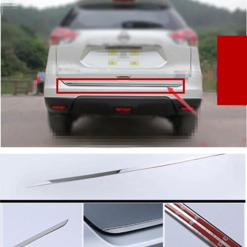 CAR TRUNK BOOT DOOR TRIM STRIP EXTERIOR STICKER FIT FOR X-TRAIL T32 XTRAIL ROGUE 2016 2017 ACCESSORIES STYLING