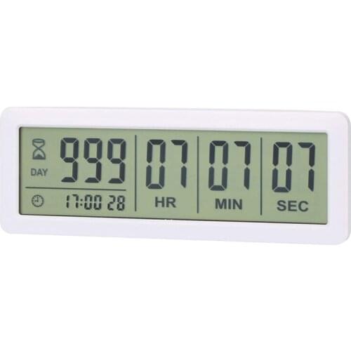 Big Digital Countdown Days Timer Clock - 999 Days Count Down Clock Timer for Graduation Lab Kitchen