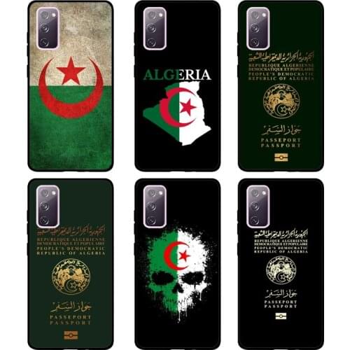 Algerian Passport Flag For Samsung S20 Plus FE S8 S9 S10 Plus Case For Galaxy Note 10 Plus Note 20 Ultra Coque