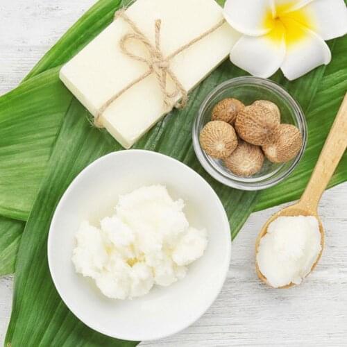 Pure Shea Butter Material Of Lip Balm Skin Cream Handmade Soap Beauty Products Diy Natural Skincare 100g
