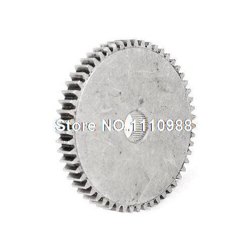 DIY RC Toy Silver Tone 54T 54 Teeth 8mm Dia Hole Gearbox Motor Gear Replacement