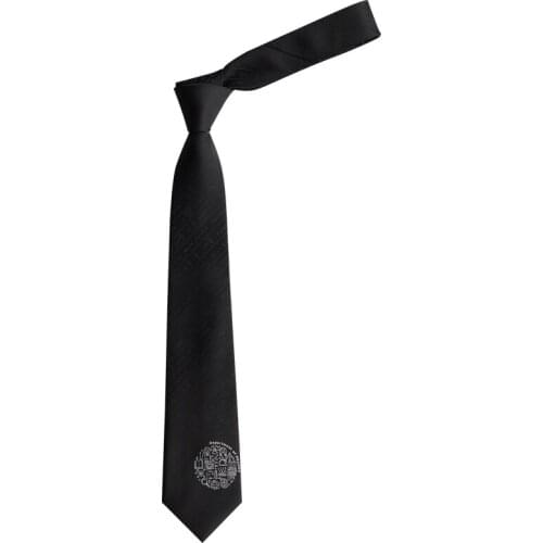 Physical formula black Embroidery Hand cut Premium party tie Creative neck tie Cravate Nó no pescoço галстук width :7cm DX