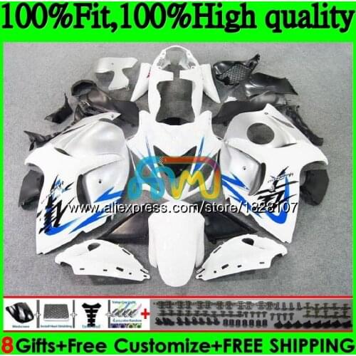 Injection For SUZUKI Blue white Hayabusa GSXR 1300 GSXR1300 08 13 14 15 16 57BS.27 GSX-R1300 2008 2013 2014 2015 2016 Fairing