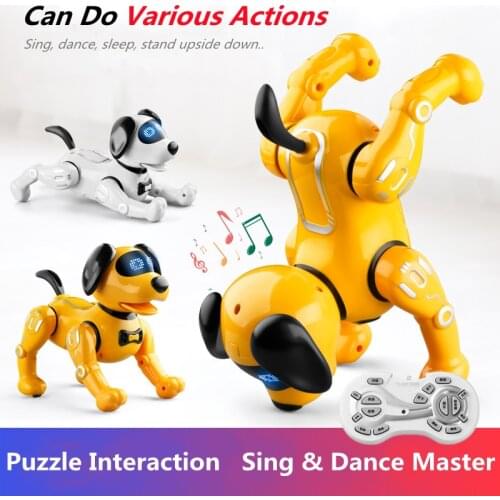 Intelligent Programming RC Robot Dog Bionic Action Touch Sensing Smart Interaction 60Mins Long Duration Childrens Puzzle RC Toy