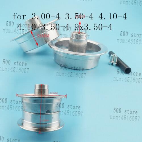 3.00-4 3.50-4 4.10-4 4.10/3.50-4 9x3.50-4'' aluminum wheel hub 4''rims for Electric scooter 49cc Mini Quad Dirt Bike ATV Buggy