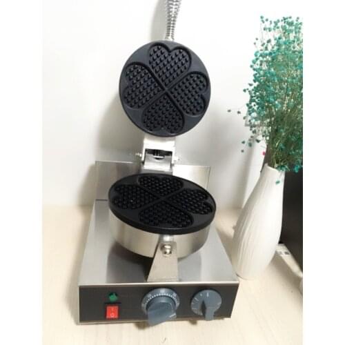 Commercial Heart Shape 4pcs Crispy Waffle makScones Maker French Muffin Hot Dog Sausage Bar Mould Electric Muffin Waffle Lolly