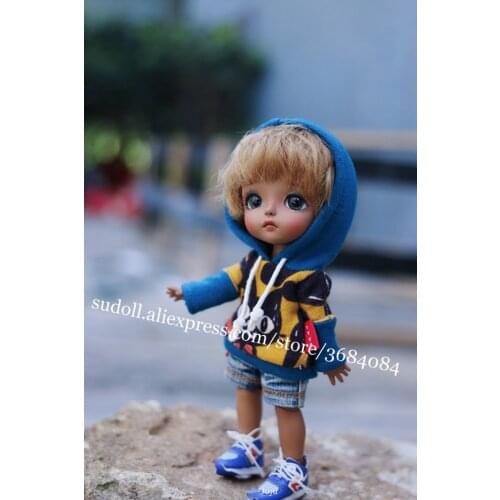 SuDoll 1/8 BJD Doll BJD/SD Fashion Cute Tiny Doll Model DIY Free Eyes Resin Figures Toys