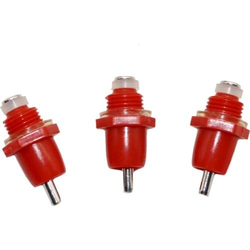 Chicken Rabbit quail drinker Poultry Equipment Drinking Fountain Red Automatic Chicken Drinking Nipples Poultry feeding 10 pcs