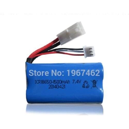 Ewellsold FT009 RC racing boat spare parts 7.4V 1500mah Li-ion battery 2pcs/lot