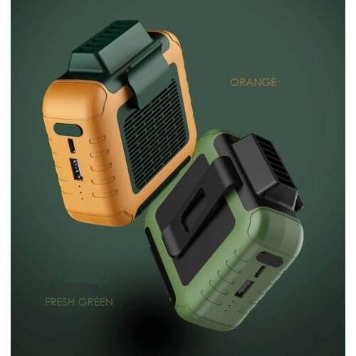 Hot Sale Mini Waist Fan USB Charging Waist Portable Lazy Hanging Neck Outdoor Construction Site Small Electric Fan Tool
