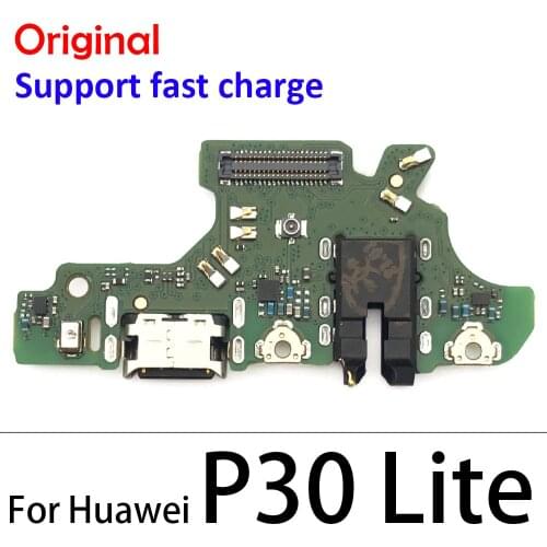 New Dock Connector Micro USB Charger Charging Port Flex Cable For Huawei P30 lite Nova 4e Microphone Board