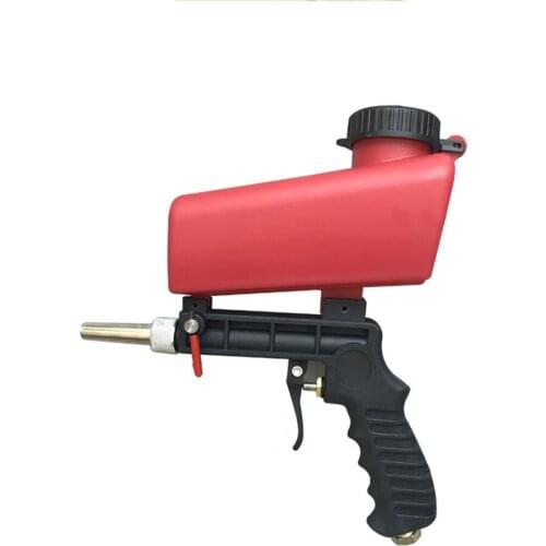 90psi Portable Gravity Sandblasting Gun Pneumatic Tool Small Sand Blasting Spray Gun Adjustable Sandblaster