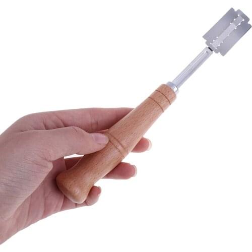 Bread Cutters Replacement Baking Knife Tools For Western Baguette French Toast Cutter Bagel Arc Curved Knife With 5pcs Blades