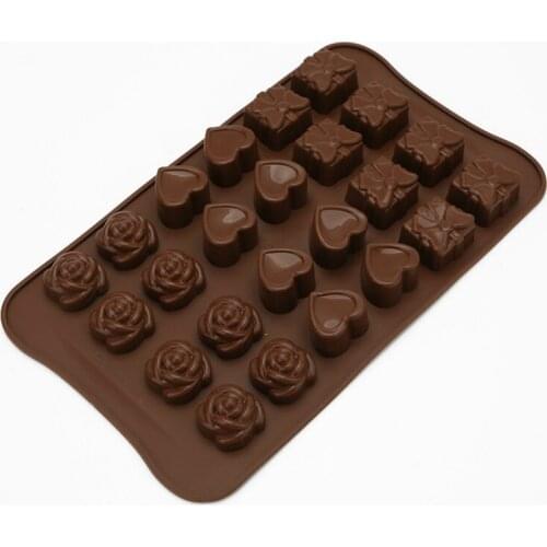 Rose Heart Gift Box Shaped Silicone Cake Mold Chocolate Molds Fruit Jelly Mould Fondant Cake Decorating Tools Bakeware