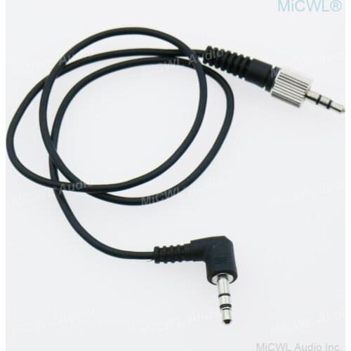 Standard 3.5mm Stereo Jack to 3.5mm Lock for Sennheiser Sony Microphone to Sony Panasonic Canon Camera Video adapter Cable