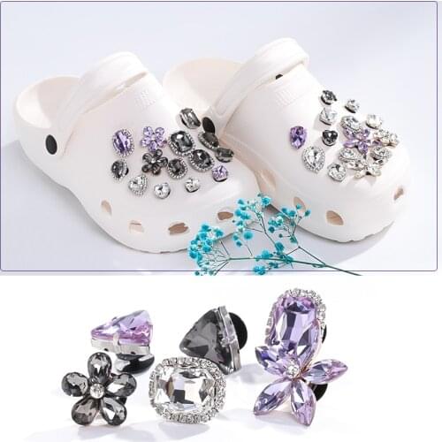 Summer Shoes Decoration Rhinestones New Design Home DIY Accessories Glass Rhinestones Claw Set