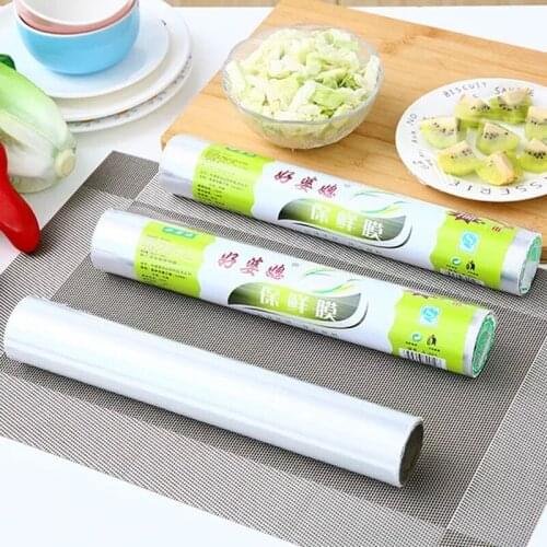 10m/20m Household Disposable plastic wrap kitchen food cling film refrigerator fruits and vegetables packaging film 1 roll