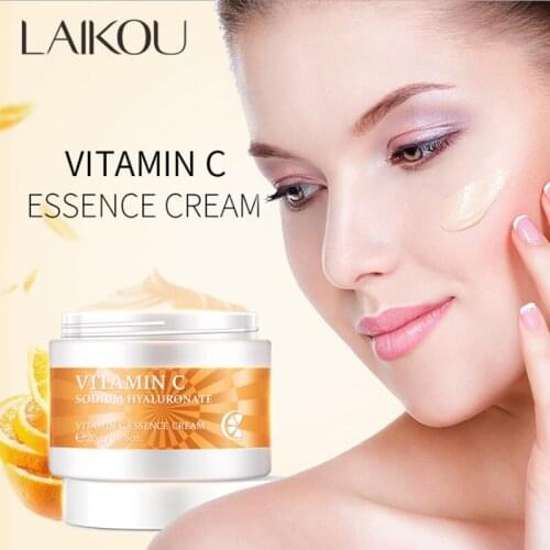 Vitamin C Serum Face Cream Anti Aging Wrinkle Crema Blanqueadora Moisturizer Collagen Facial Skincare Nourishing Lifting Firming