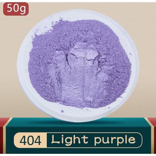 Pearl Powder Light Purple Mica Powder Pigment for Art&Crafts Soap Automotive Eye Shadow 50g Acrylic